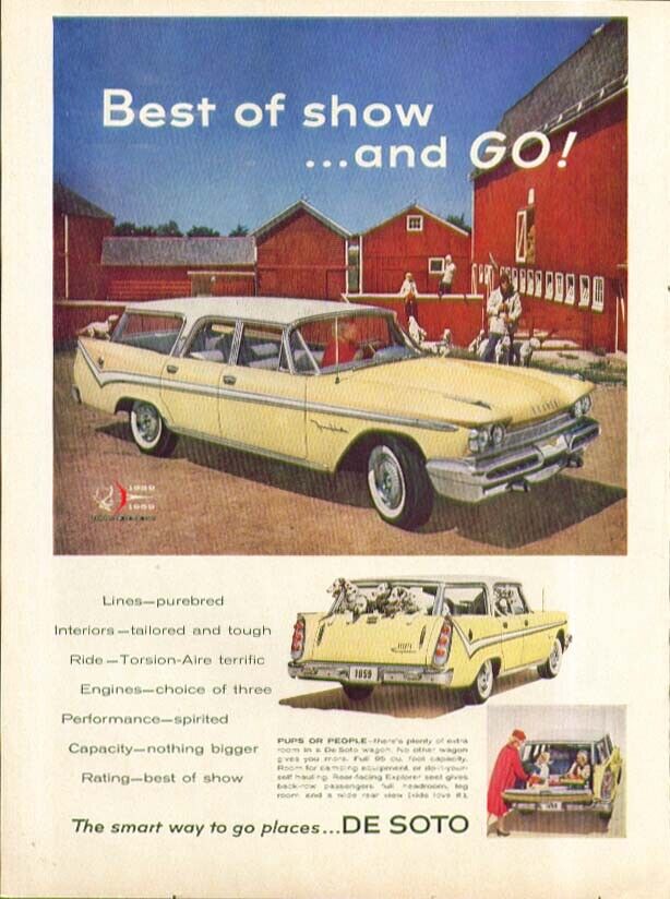 Best Of Show And Go! Desoto Station Wagon Ad 1959 De Soto