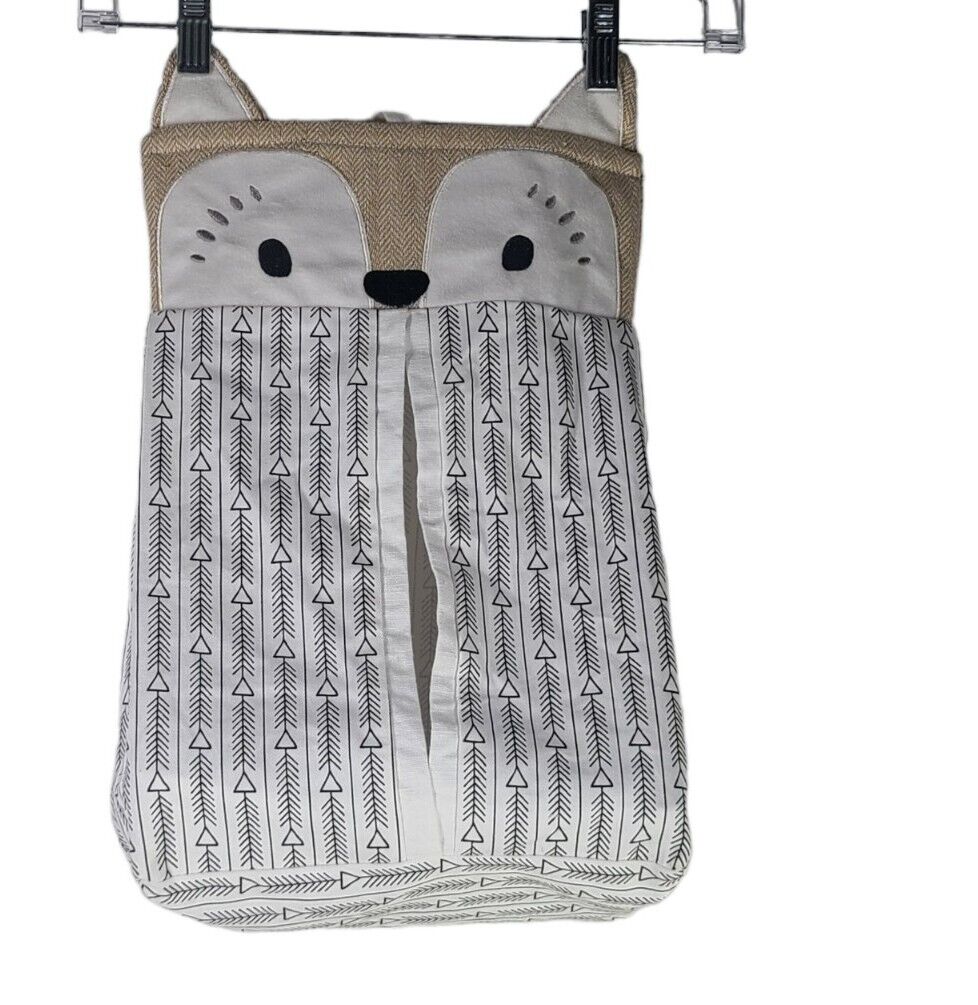 Levtex Baby Neutral Colors  Owl Diaper Stacker Holder