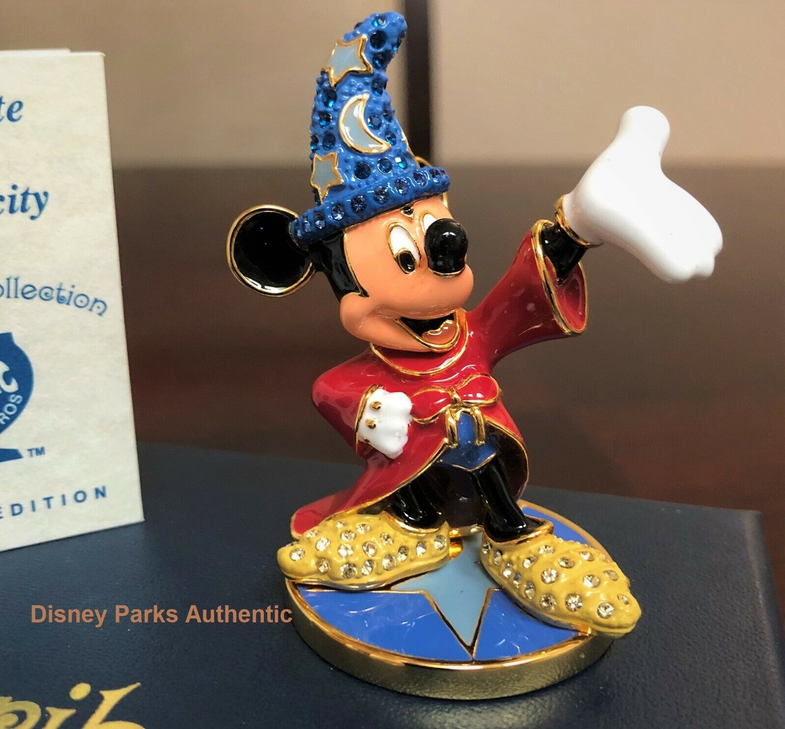 Disney Parks Fantasia "sorcerer Mickey Mouse"  Arribas - Swarovski® Le Retired