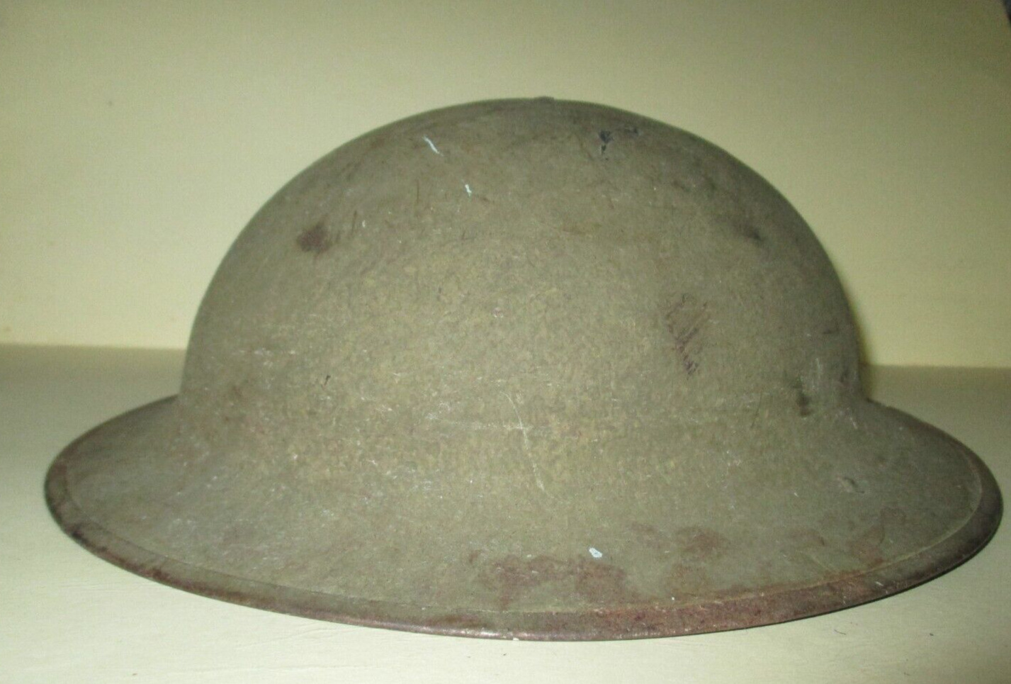 Antique Wwi Doughboy Helmet & Liner-1918-a J Bates, Mass-2z  217