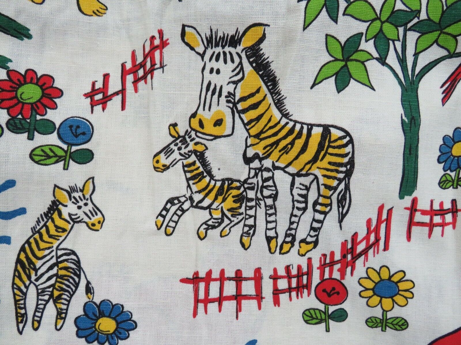 1970s Vintage Baby Nursery Infant Diaper Stacker Organizer Animal Print