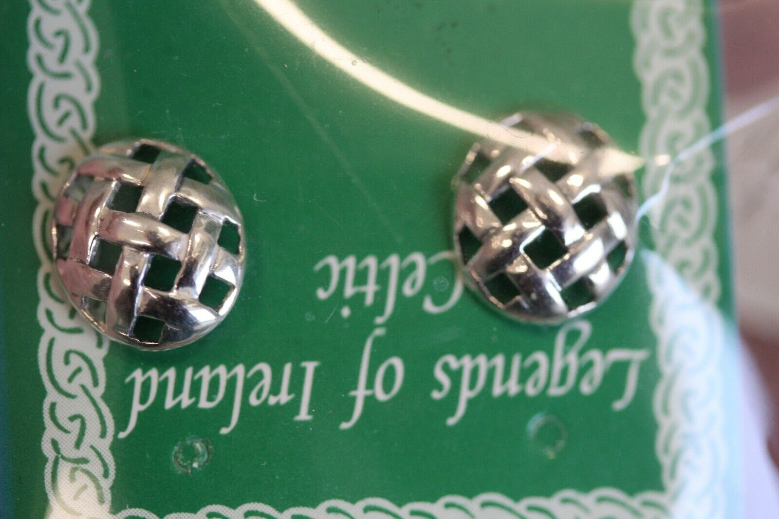 #t40  Sterling Silver Celticpost Earrings
