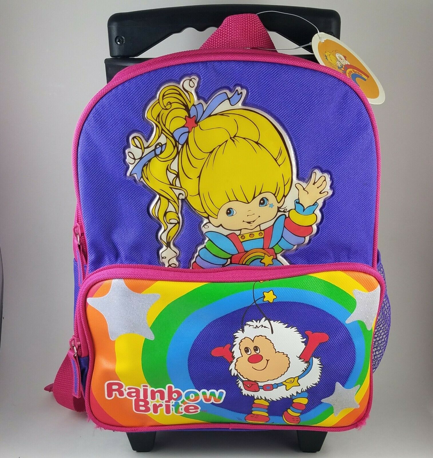 Nwt Y2k Rainbow Brite Rolling Suitcase Backpack Luggage Bag Kids New Old Stock