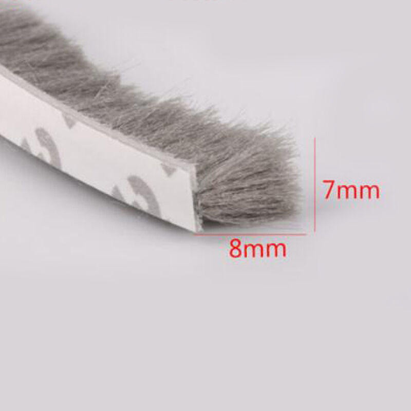 7mm X 8mm Self Adhesive Window Door Draught Excluder Brush Pile Sealing Strip