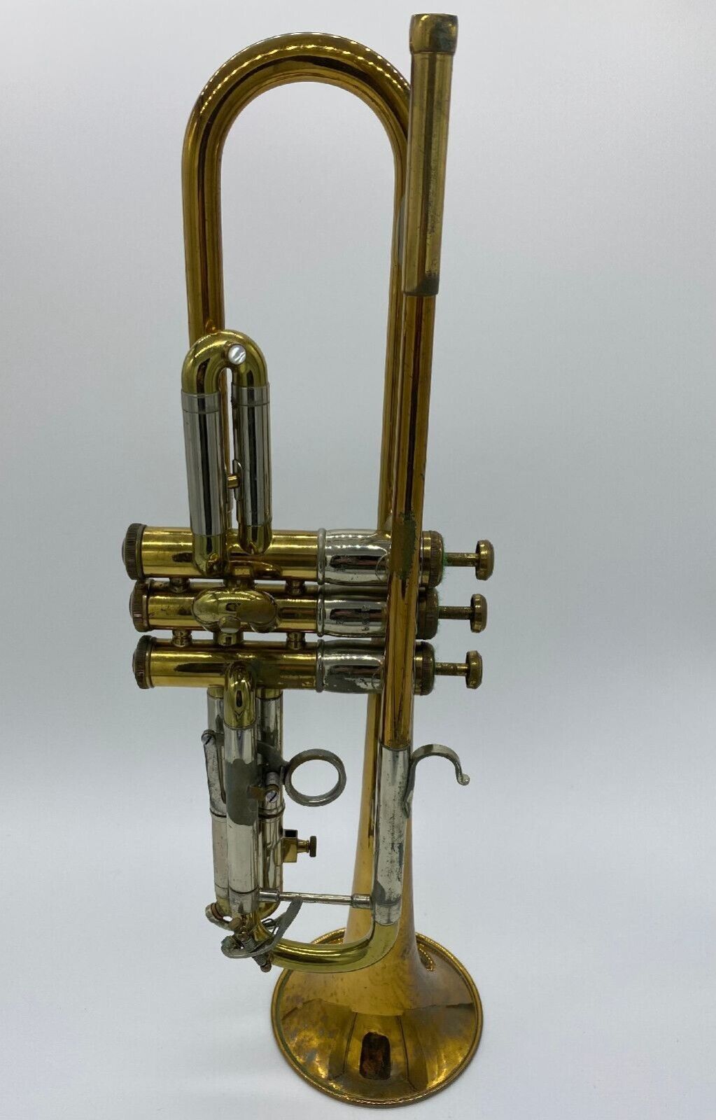 Vintage Brass 'recording' Trumpet With Original Case - F.e. Olds 1957