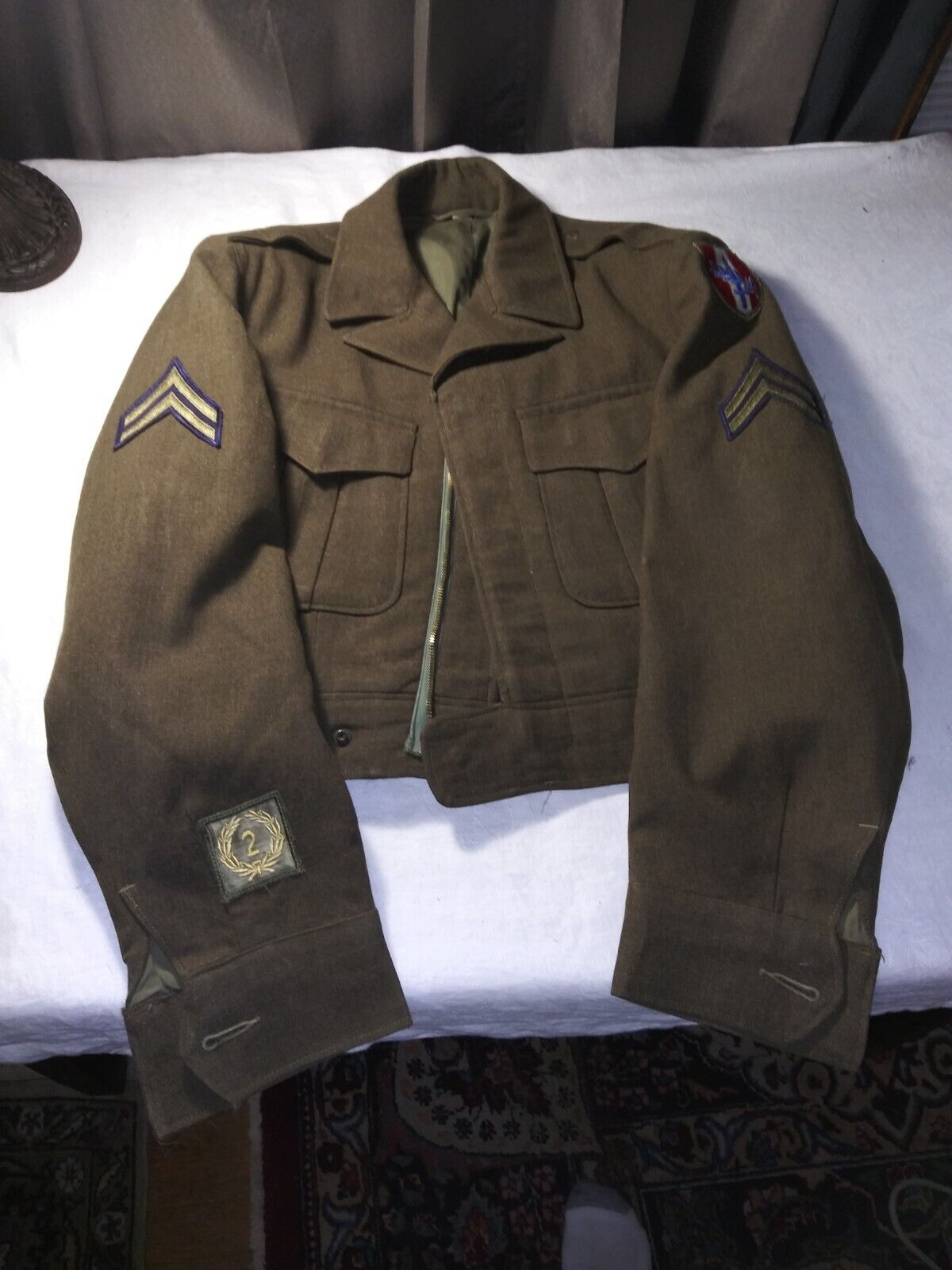 Vintage 1949 Post Wwii U.s. Forces In Austria U.s. Army Ike Jacket Size 36 R