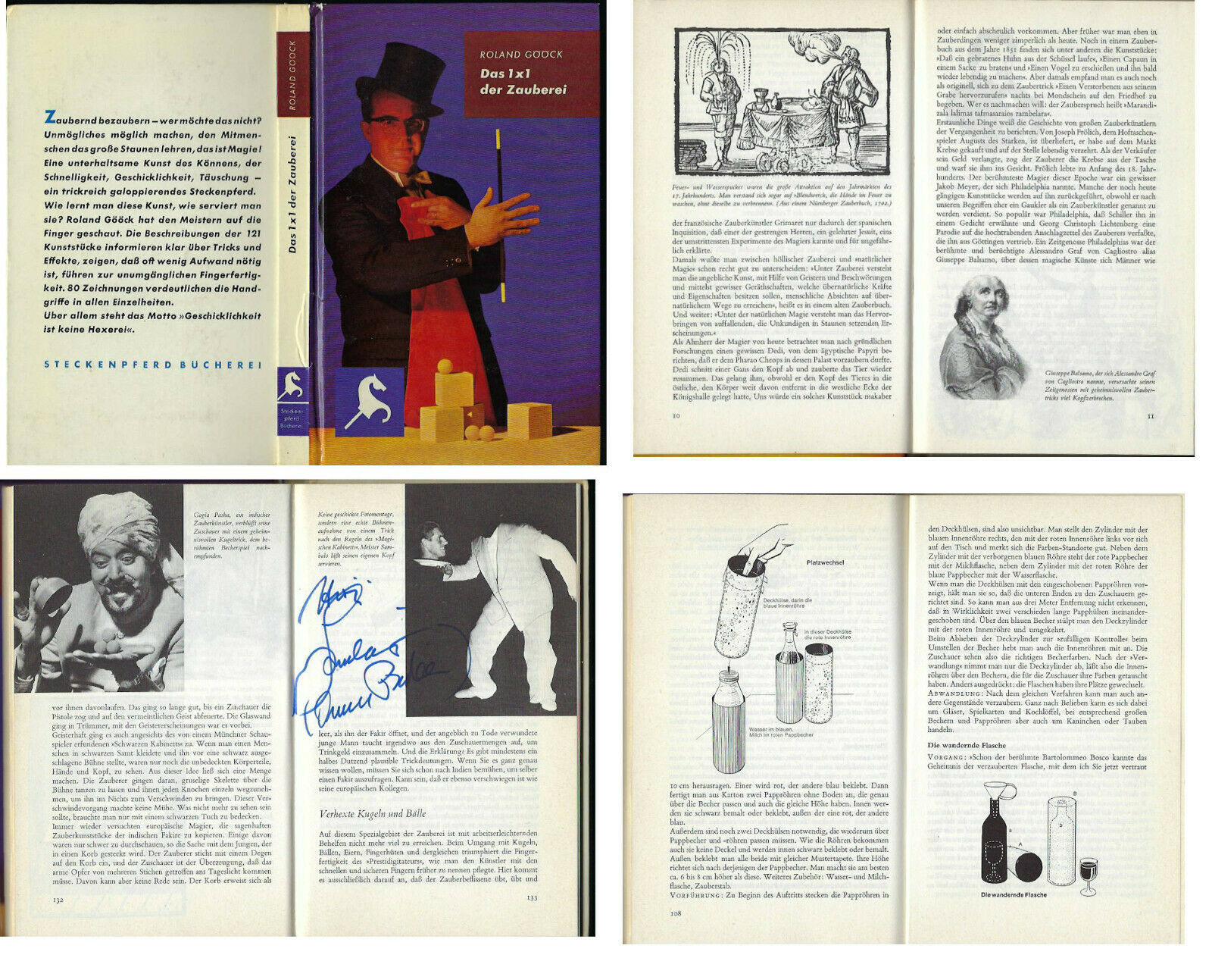 Das 1x1 Der Zauberei-roland Gooch-c. Bertelsmann Publ-1966-card Covers-v.fine-sp