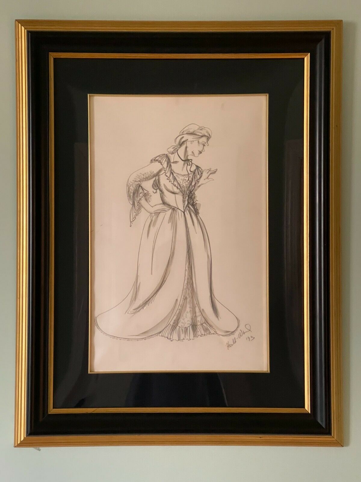 Disney "beauty And The Beast On Broadway" Belle  Art - Signed By Ann Hould-ward