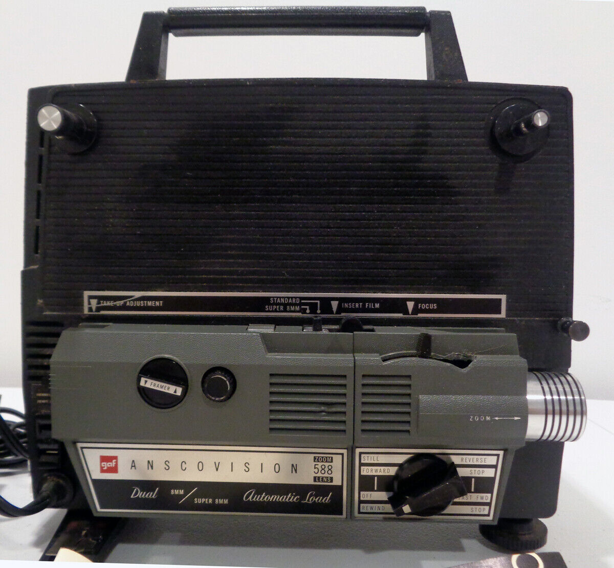 Vintage Anscovision 388 Dual 8 Automatic Projector - 8mm / Super 8mm Working