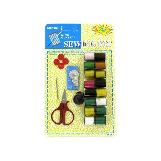 Bulk Buys Hb067-72 All-in-one Sewing Kit On Blister Card With Hanging Hole - ...