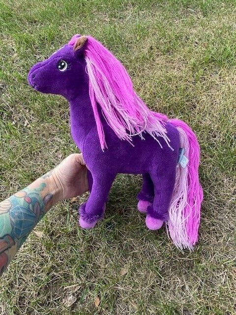 Rainbow Brite Stormy's Horse Pony Skydancer Plush Purple 11"