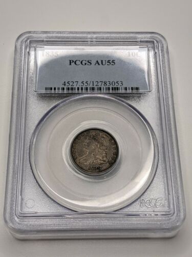 1835 Capped Bust Dime Pcgs Au 55 **type Coin**