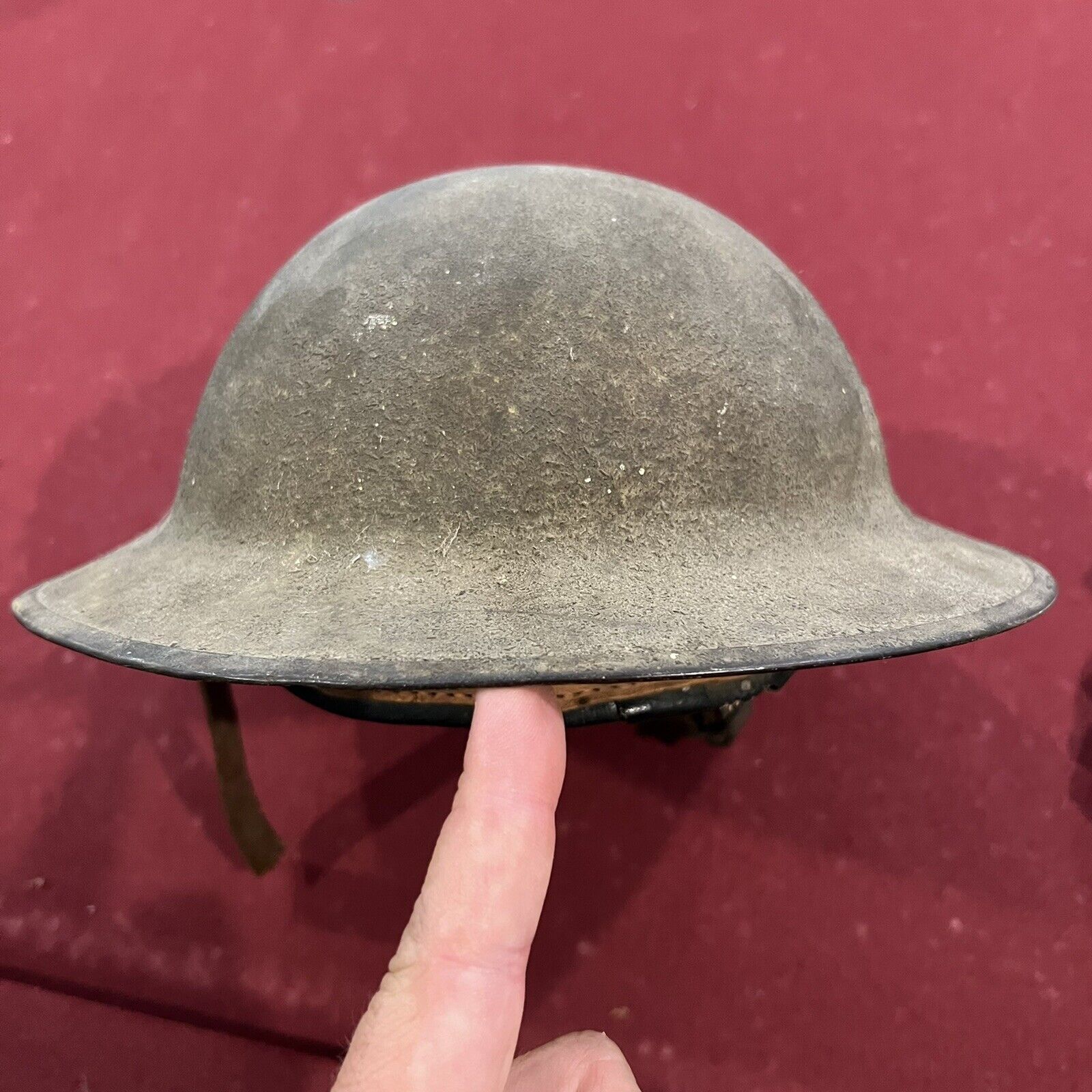 Original Wwi Us Military Gi Usmc Army  Doughboy Metal Helmet Aef First World War